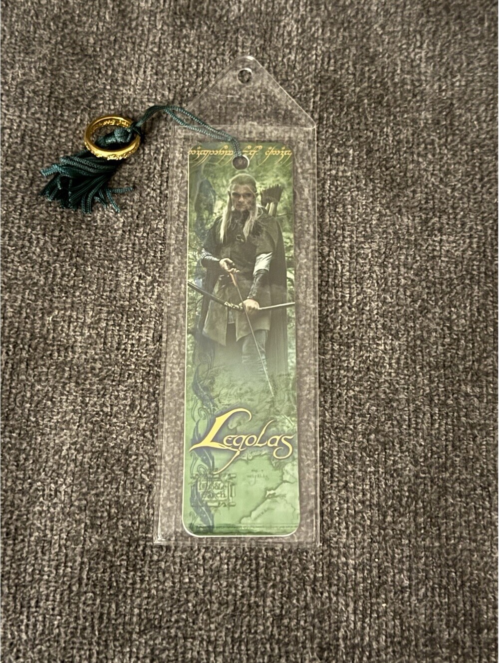 VTG 2001 Lord of the Rings Legolas Bookmark Sealed Antioch One Ring Tassel New